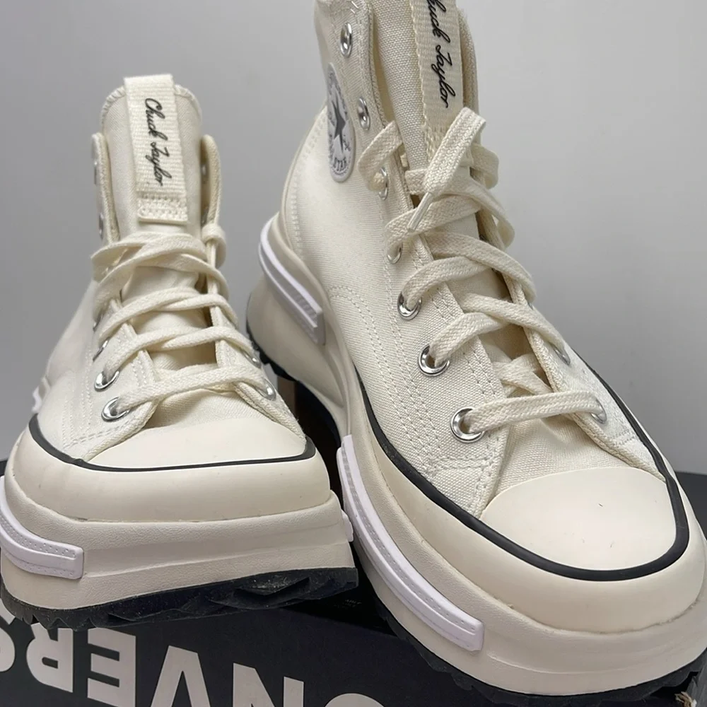 Converse WMNS RUN STAR LEGACY CX HI EGRET/BLACK/WHITE A00868C Platforms Sneakers